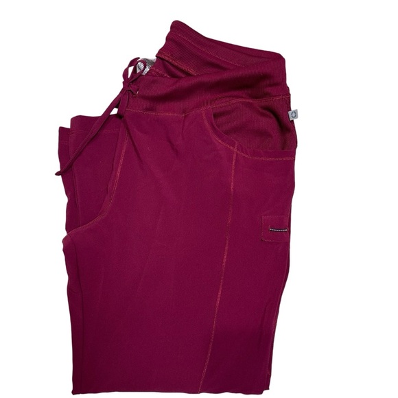 Infinity by Cherokee Women’s Scrubs L Wine Drawstring Pant - Picture 1 of 7
